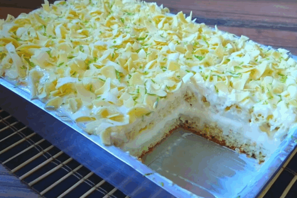 Esse bolo de limão gelado salvou meu almoço de domingo! 3 bolo de limão gelado