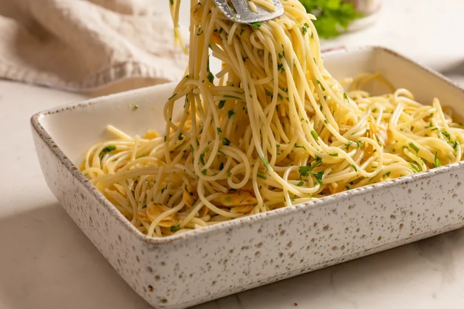 espaguete ao alho e óleo