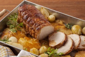 Esse lombo suíno assado deixou meus convidados sem palavras!