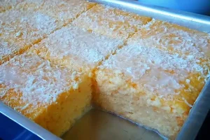 Fiz esse bolo com refrigerante e ficou surpreendente.