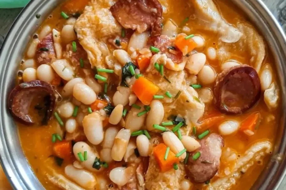 feijão branco com dobrada