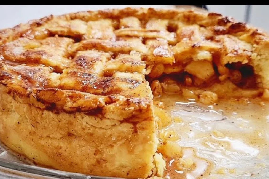 Fiz essa torta de maçã irresistível e não sobrou um pedaço. 2 torta de maçã